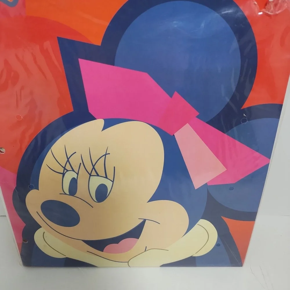 3 Pack Of Disney Store Minnie Mouse 2 Pocket 3 Whole Folders In Sealed Plastic‎